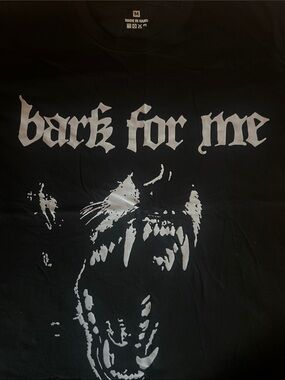 Men's Black Graphic 'Bark For Me' T-Shirt